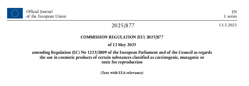 EU,Cosmetic,Ingredient,CMR,Prohibition,Regulation