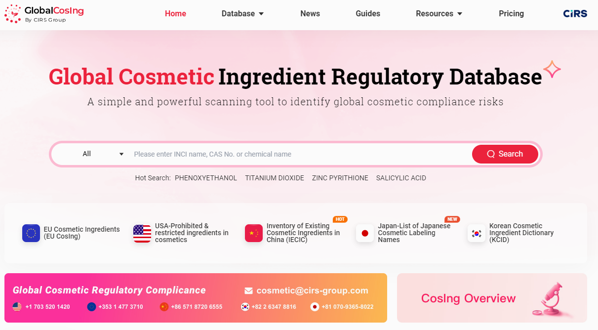 China,Cosmetic,Filing,Ingredient,Registration,New